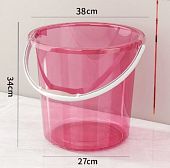 Корзина ведро для мусора офисная мусорка Mantella 1011Р Розовое 34,8 литров