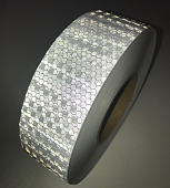 Светоотражающая самоклеющаяся лента сотовая разметки маркировки белая