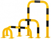 Отбойник металлический для защиты стен складов стеллажей швеллер П-образный 1 метр, высота 600 мм